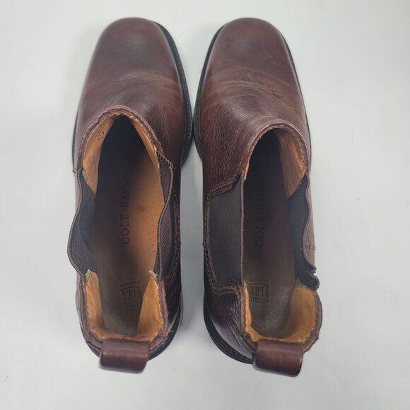 Cole Haan Women's Brown Leather Ankle Boots F5944 US Size 10B - Picture 7 of 10